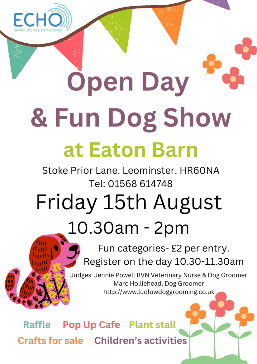 eaton barn day and fun dog show poster