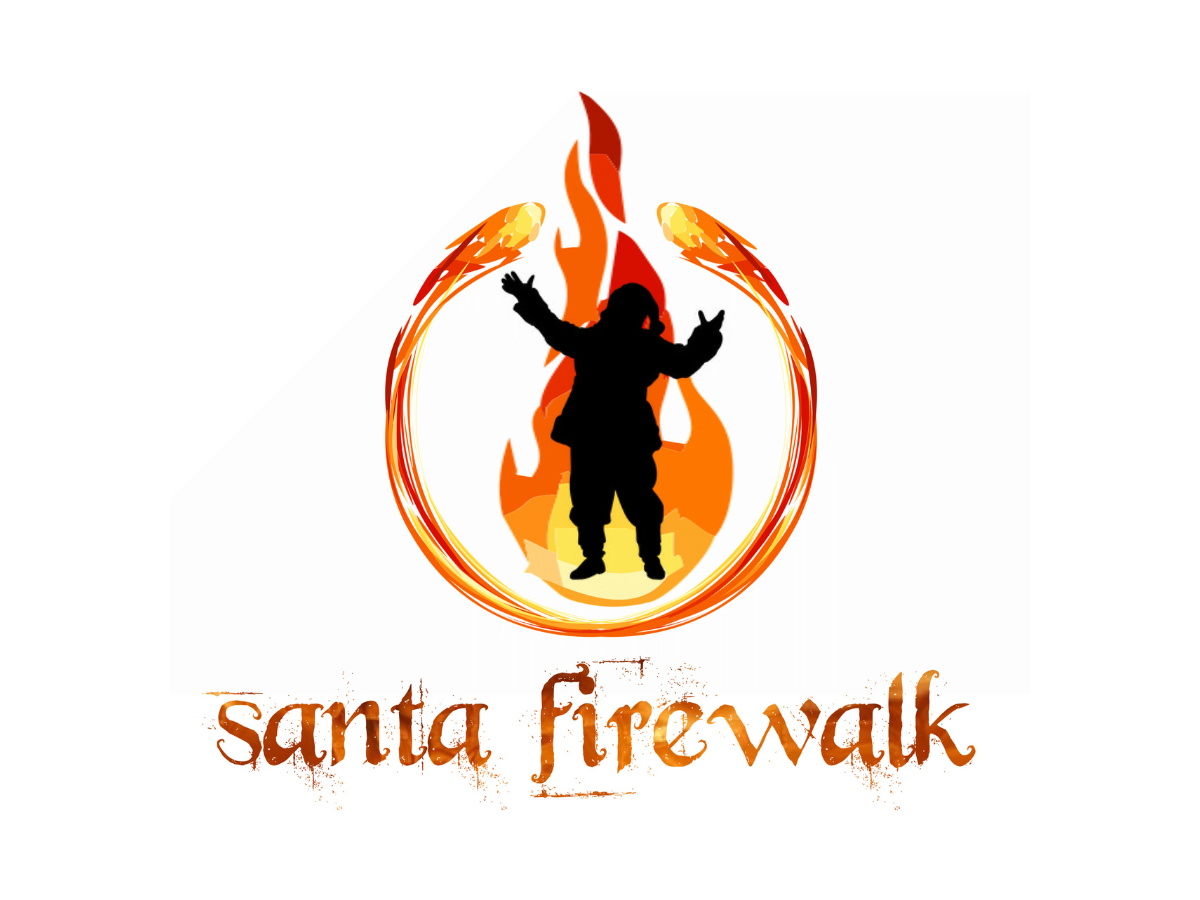 Santa fire walk logo