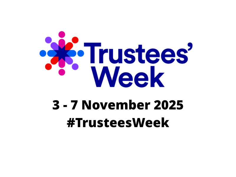 Trustees' week logo and date of trustee week for 2025 against a white background