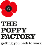 The poppy factory (getting you back to work) logo