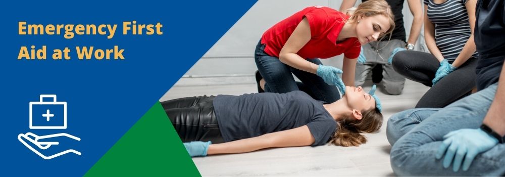Emergency First Aid at Work Training Page banner